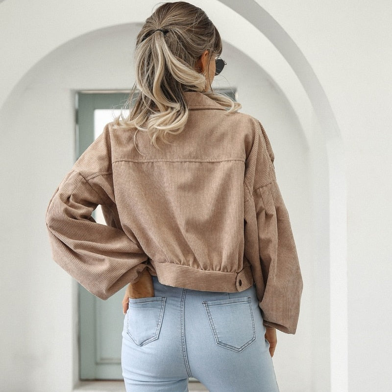 Chaqueta corta de pana