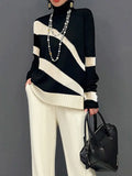 Jersey de punto de cuello alto