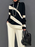 Jersey de punto de cuello alto