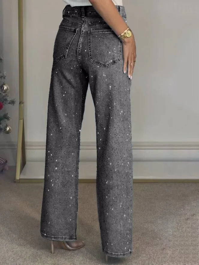 Vaqueros Rhinestone Denim