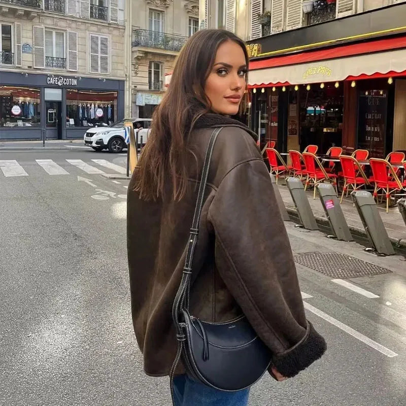 Chaqueta de imitación de cuero Mireia