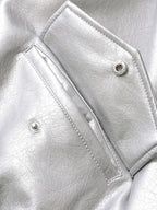 Chaqueta de cuero Retro Moto