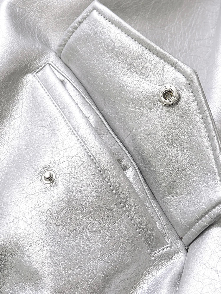 Chaqueta de cuero Retro Moto