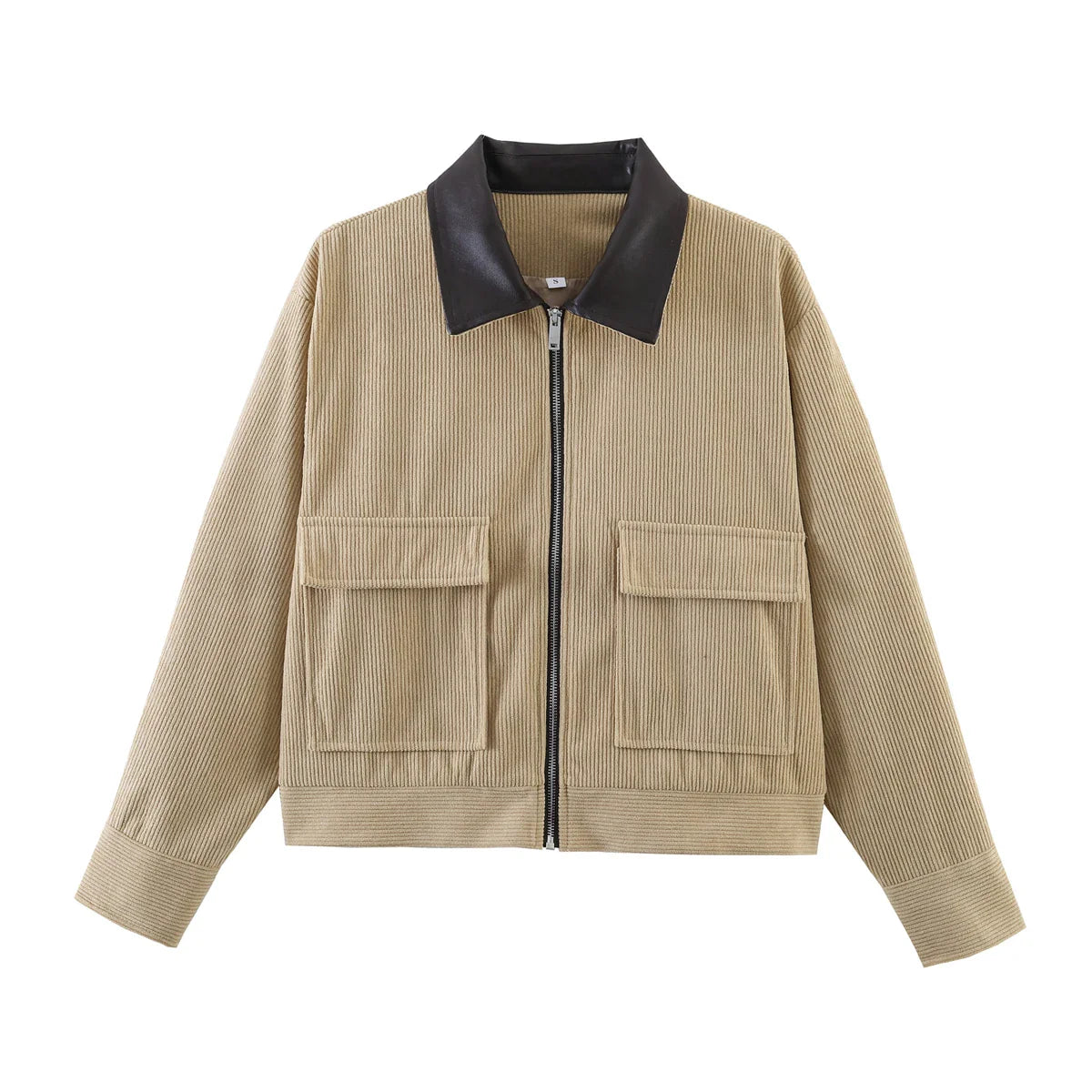 Chaqueta urbana suave con cremallera