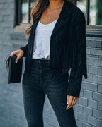 Chaqueta con flecos Amy