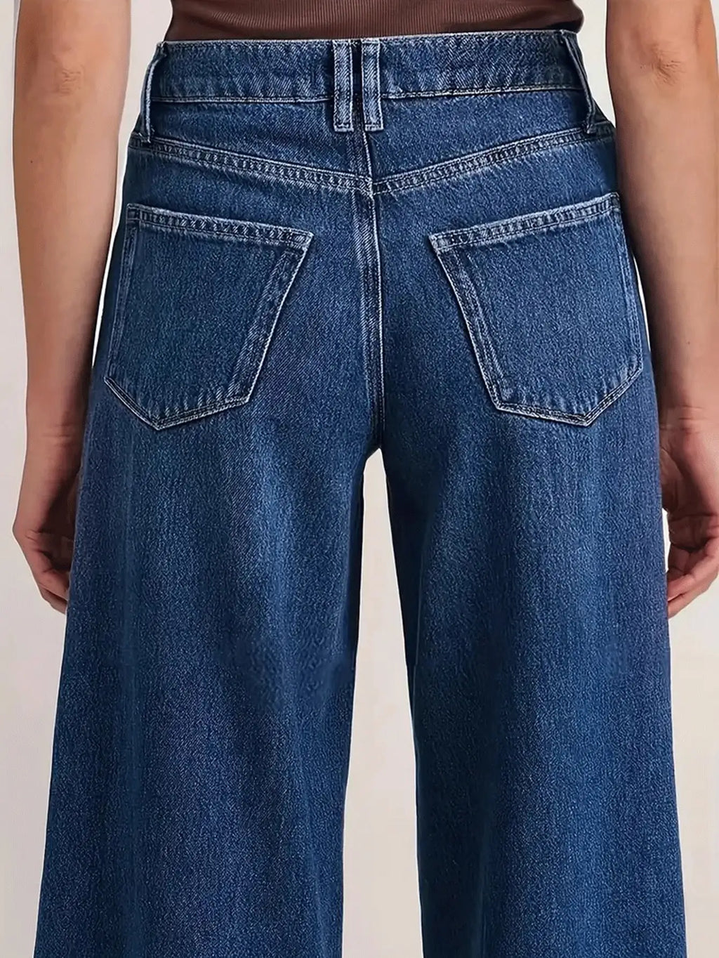 Vaqueros Deep Blue Wide-Leg
