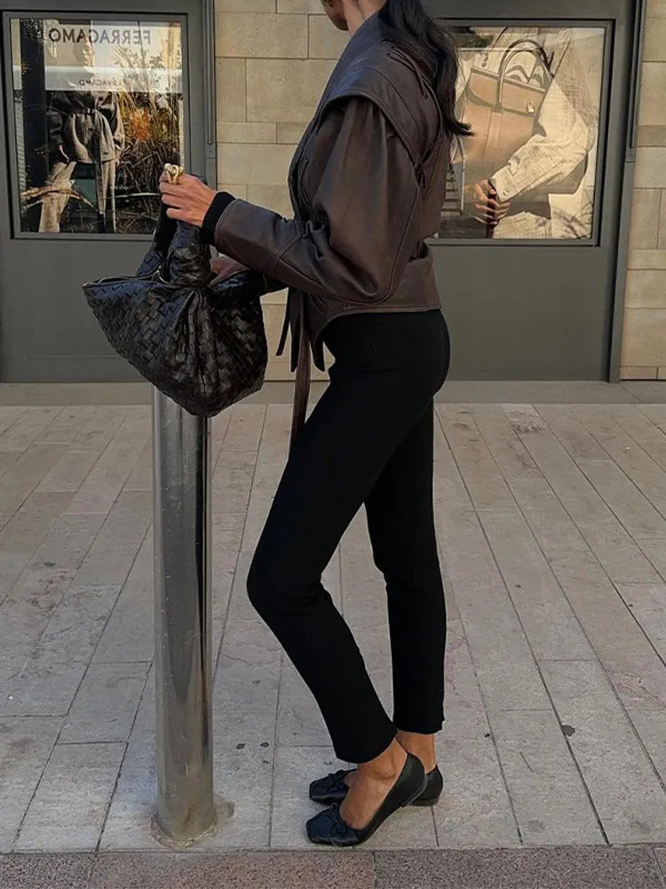 Chaqueta con cinturón