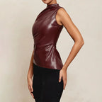 Top de cuero Rachel