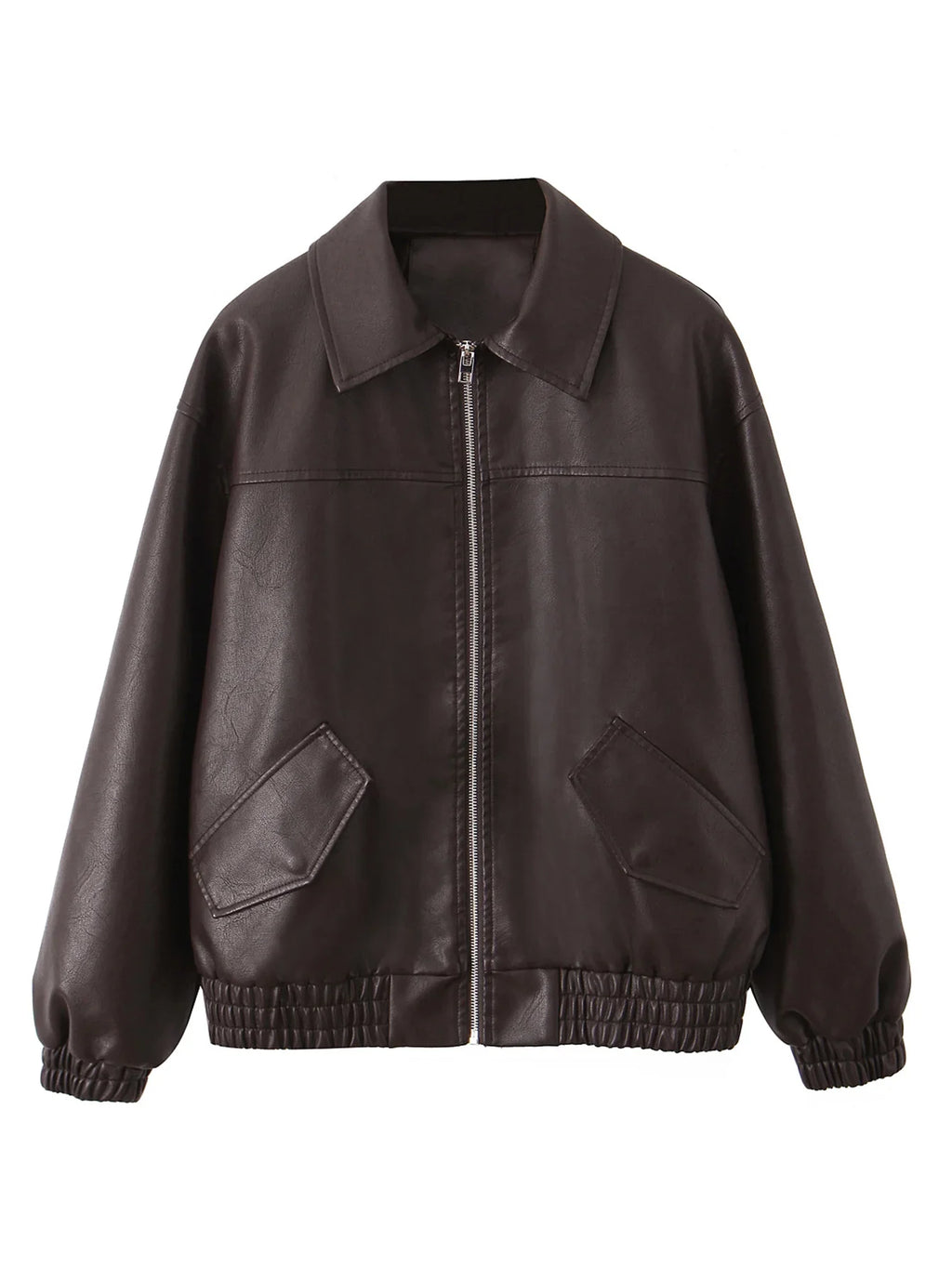 Chaqueta de cuero Retro Moto