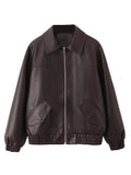 Chaqueta de cuero Retro Moto
