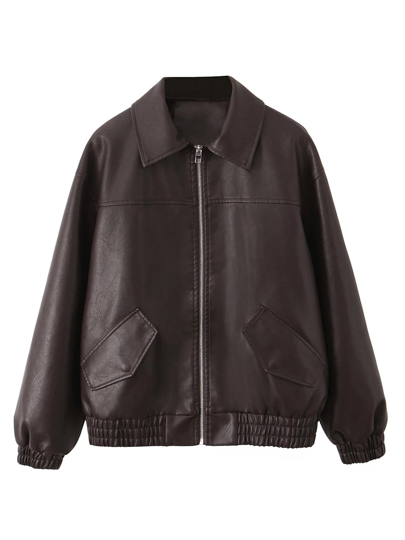 Chaqueta de cuero Retro Moto