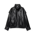 Chaqueta de cuero negro