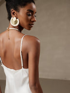 Vestidos Maxi Largos de Seda Pura con Tirantes
