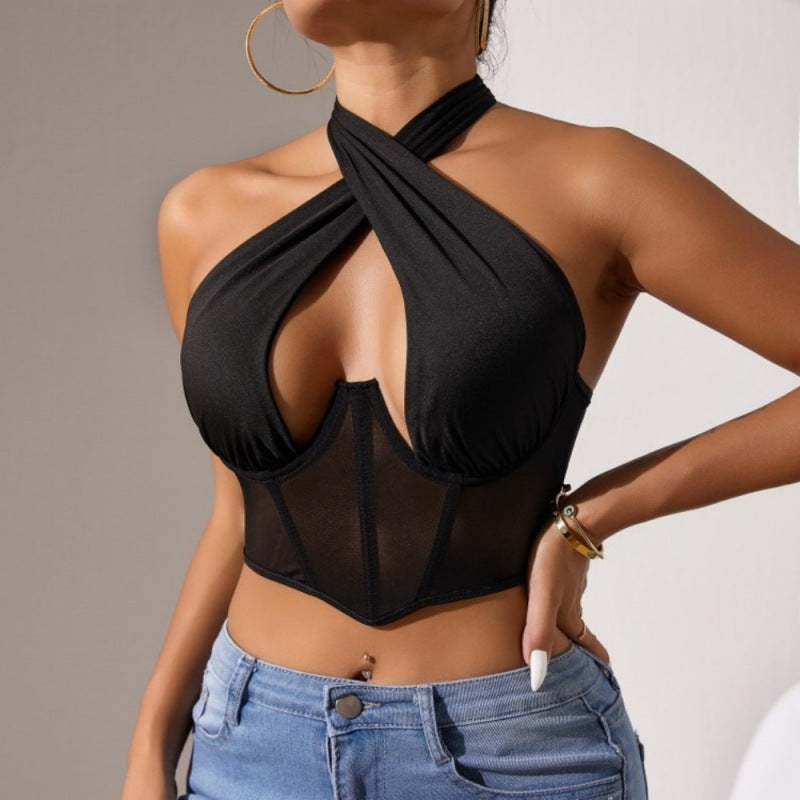 Cross Halter Corset