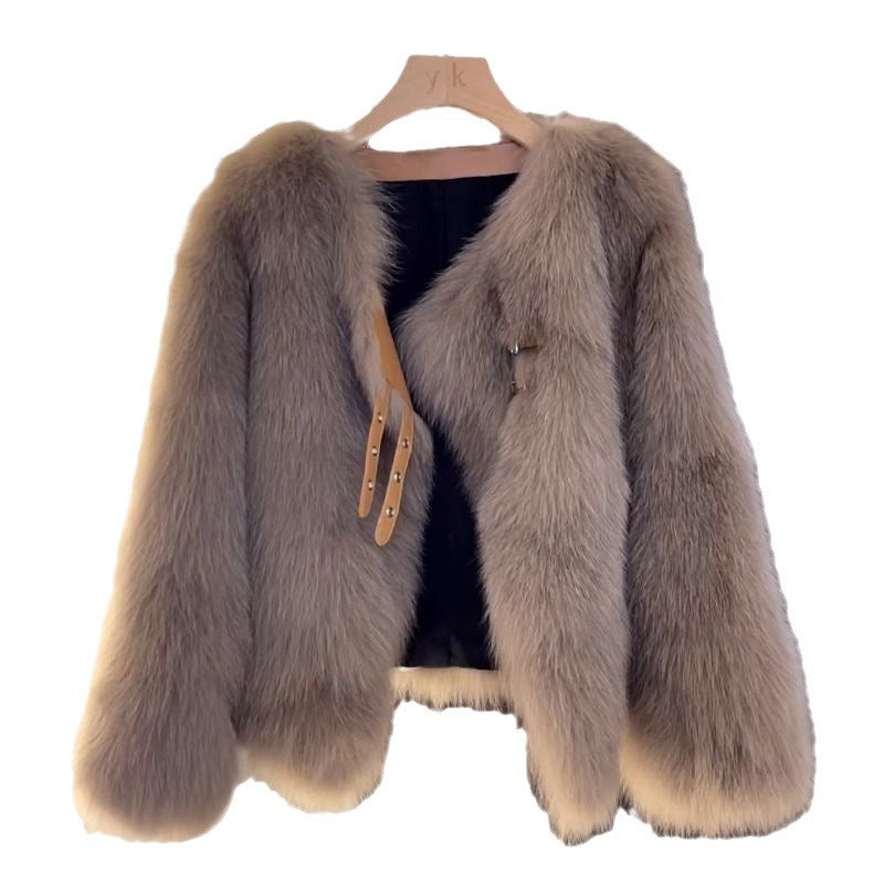 Chaqueta de pelo mullido