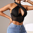 Cross Halter Corset