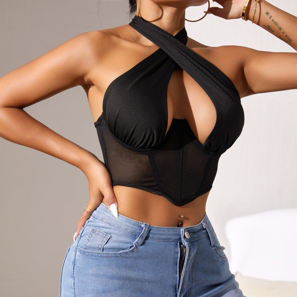 Cross Halter Corset