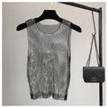 Camiseta sin mangas brillante