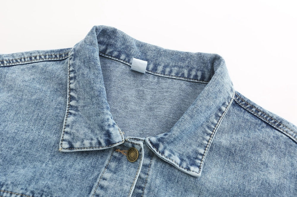Chaqueta vaquera estilo oversize