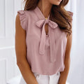 Blusa de lunares con volantes